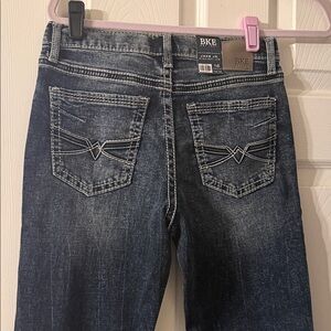 BKE Dark Wash Denim Jeans with Contrast Stitching New/tags